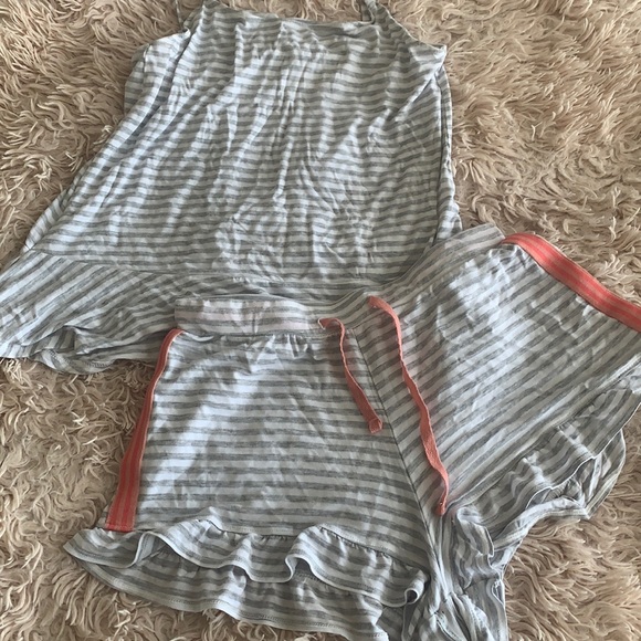 La Vie En Rose Other - Striped Ruffle Pajamas / PJ set